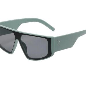 Retro Green hip hop Sunglasses